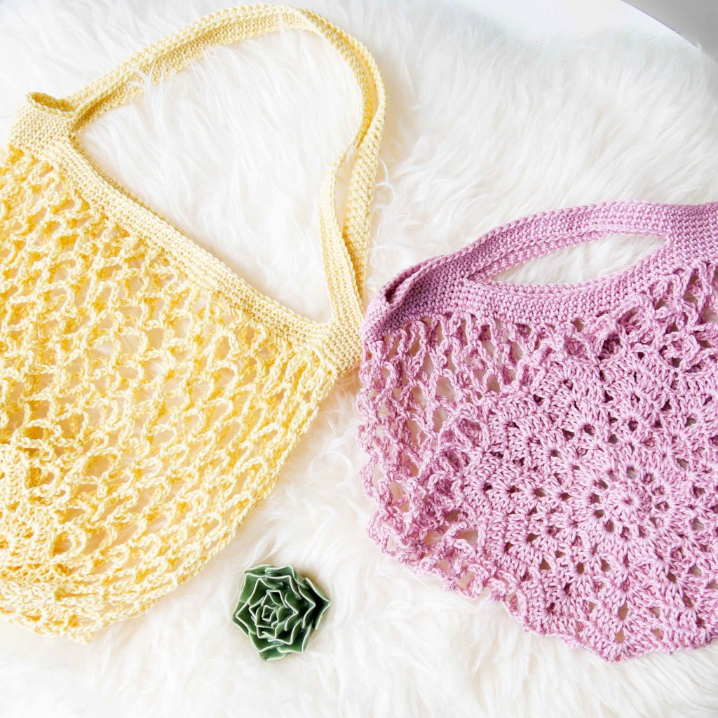 Einkaufsnetz "Star Bag" mit Sternenboden und zwei Hänkellängen