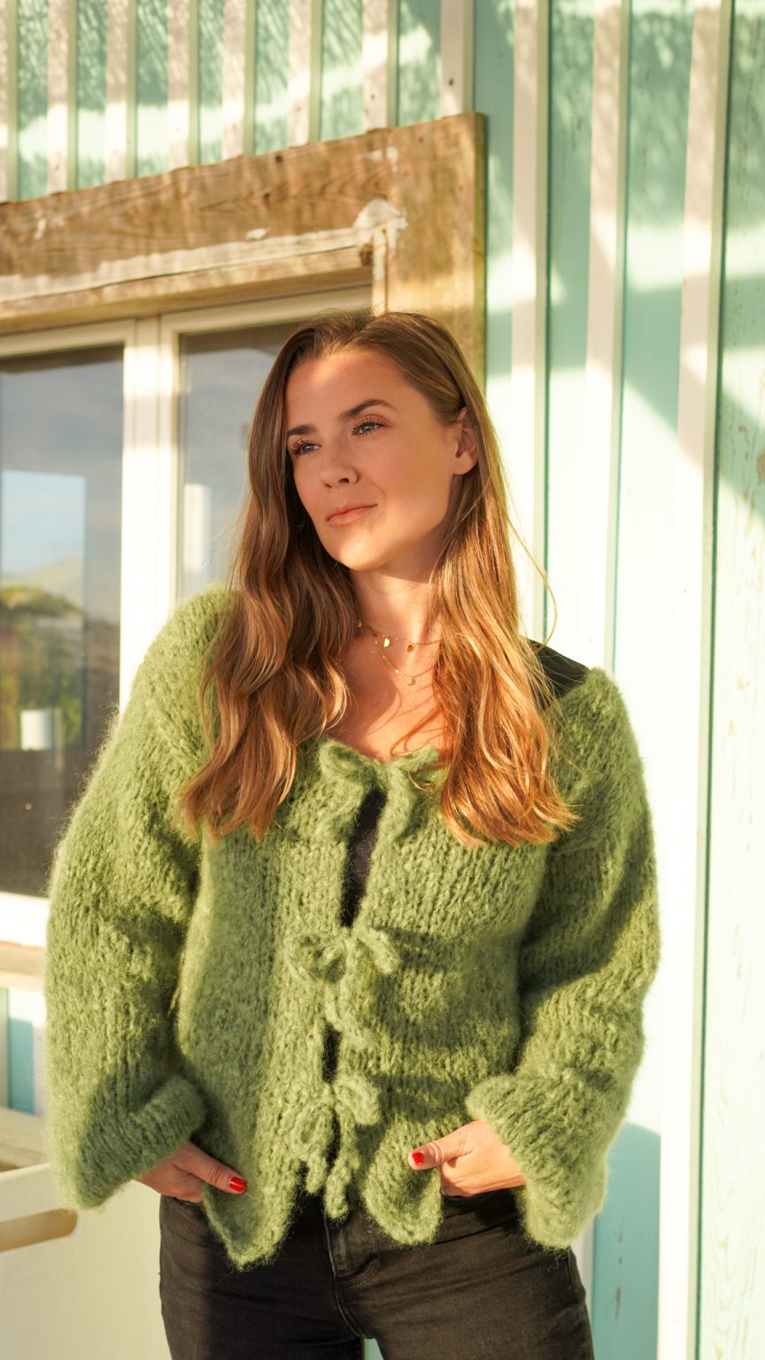 Ocean Currents Mesh Cardigan