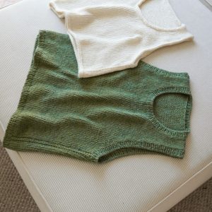 nahtlos gestricktes Tanktop Damen modern stricken