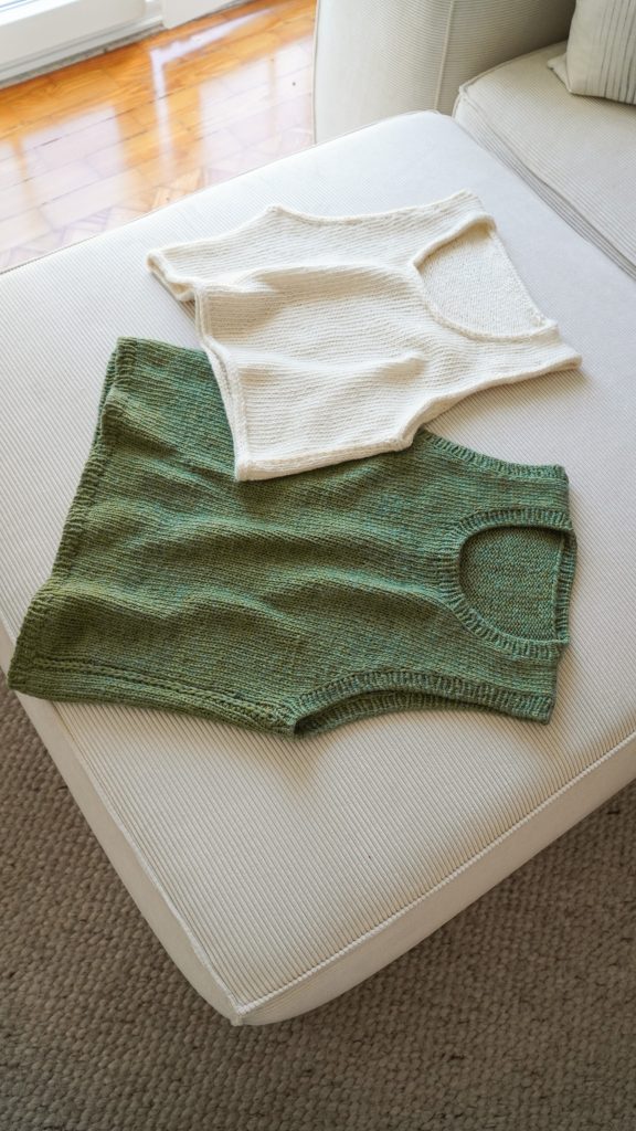 nahtlos gestricktes Tanktop Damen modern stricken