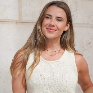 Tanktop stricken Anleitung Top Sritahnu Vorderansicht