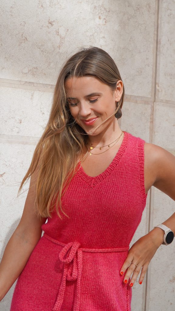 Nahtlos gestricktes Sommerkleid für Damen